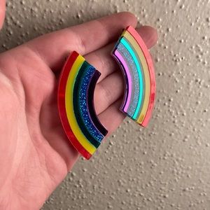 Vinca XL Rainbow Earrings BARELY WORN